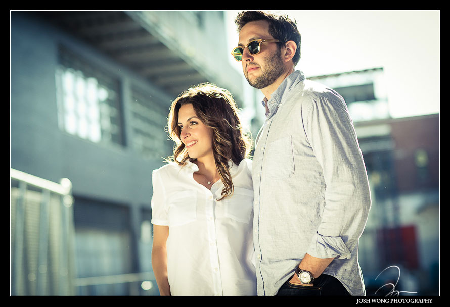 Edgy engagement photography session in New York