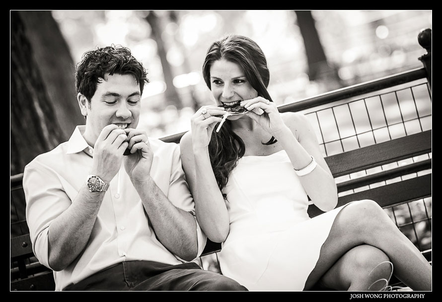 Engagement photos in Central Park