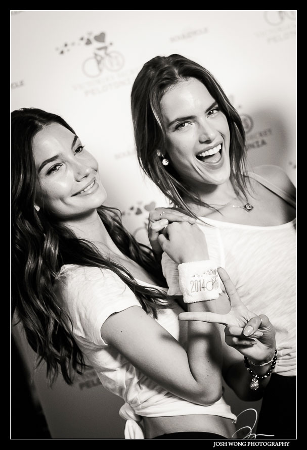 Lily Aldridge and Alessandra Ambrosio ride for Victoria Secret
