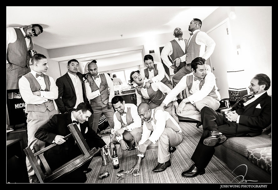Vogue magazine editorial photoshoot Groomsmen photoshoot with top wedding photographer Josh Wong Photography