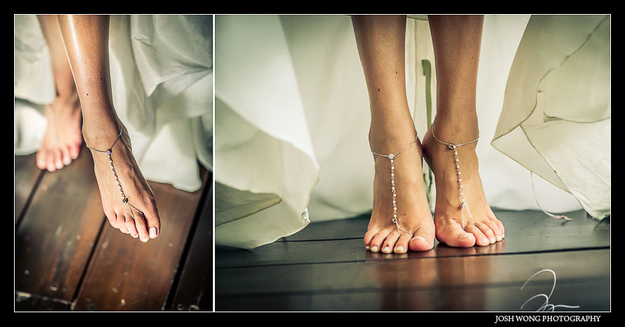 The bride getting ready.  Destination Wedding at Grand Velas Resort in Playa Del Carmen, Mexico. Wedding Pictures and photos by top destination wedding photographer Josh Wong Photography