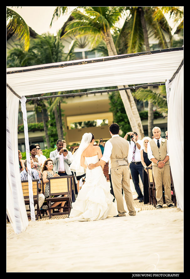 Destination Wedding at Grand Velas Resort in Playa Del Carmen, Mexico. Wedding Pictures and photos by top destination wedding photographer Josh Wong Photography
