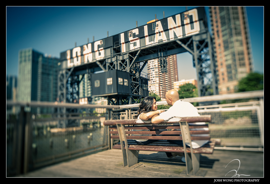 New York Engagement Shoot - Long Island City and DUMBO Brooklyn. engagement photography by Josh Wong Photography