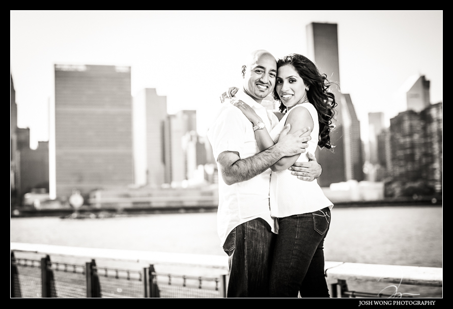 New York Engagement Shoot - Long Island City and DUMBO Brooklyn. engagement photography by Josh Wong Photography