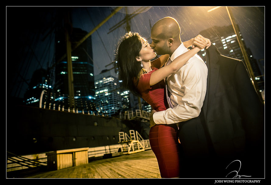 Engagement Shoot in Battery Park and South Street Seaport