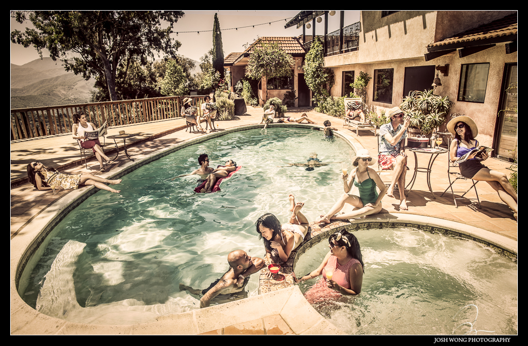 Vintage Pool Party Photo Shoot