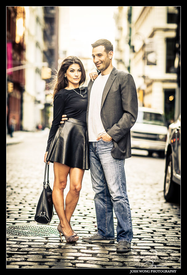 Chic New York City engagement photoshoot. Areas covered in this session are Nolita, SoHo, Lower East Side and the High Line in the Chelsea.