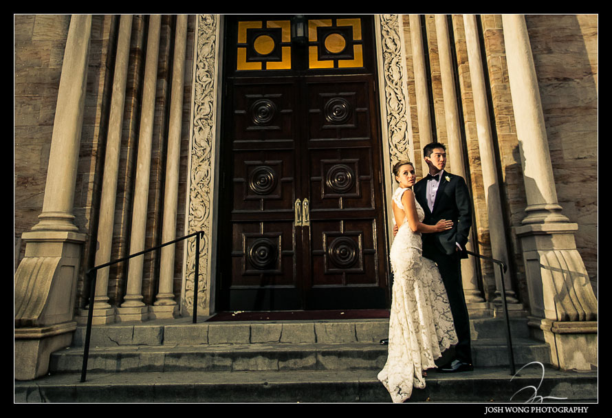 Bride and Groom wedding photos at St. John Nepomucene R.C. Church. Guastavino's Wedding Pictures - New York City Wedding by Josh Wong Photography | Nina and Bryan