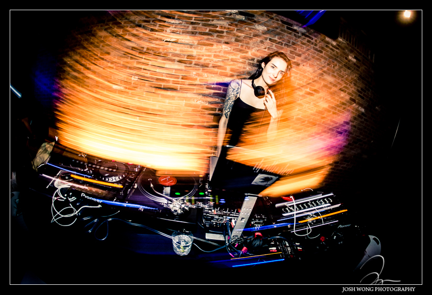 ocking DJ at the a Chelsea Factory Wedding in New York City by Josh Wong Photography
