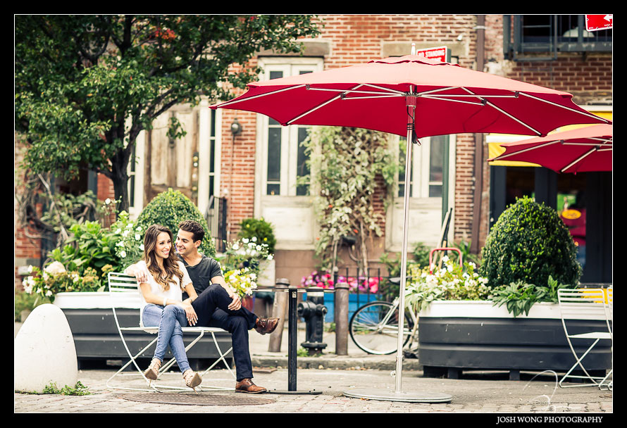 An Intimate New York City Engagement Photoshoot. Areas include The High Line, Chelsea and the Meat Packing District and finally DUMBO. Engagement pictures provided by best NYC engagement and wedding photographer Josh Wong Photography
