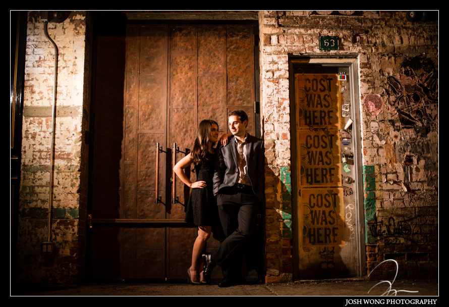 Chic Engagement Pictures around New York City Meatpacking District. photos provided by Josh Wong Photography