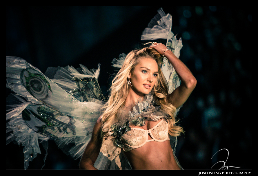 VS Angel Candice Swanepoel at the 2014 Victoria's Secret Fashion Show in London. photo by Josh Wong Photography