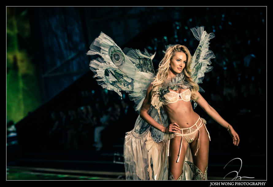 VS Angel Candice Swanepoel at the 2014 Victoria's Secret Fashion Show in London. photo by Josh Wong Photography