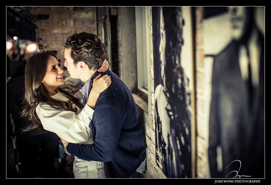 Chelsea Market Engagement Pictures by famed New York wedding and engagement photographer Josh Wong