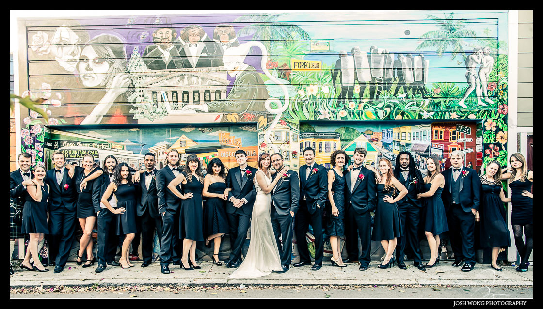 Balmy Street Mural Wedding Photos - The Murals at Balm Street in San Francisco by San Francisco Wedding Photographers Josh Wong Photography