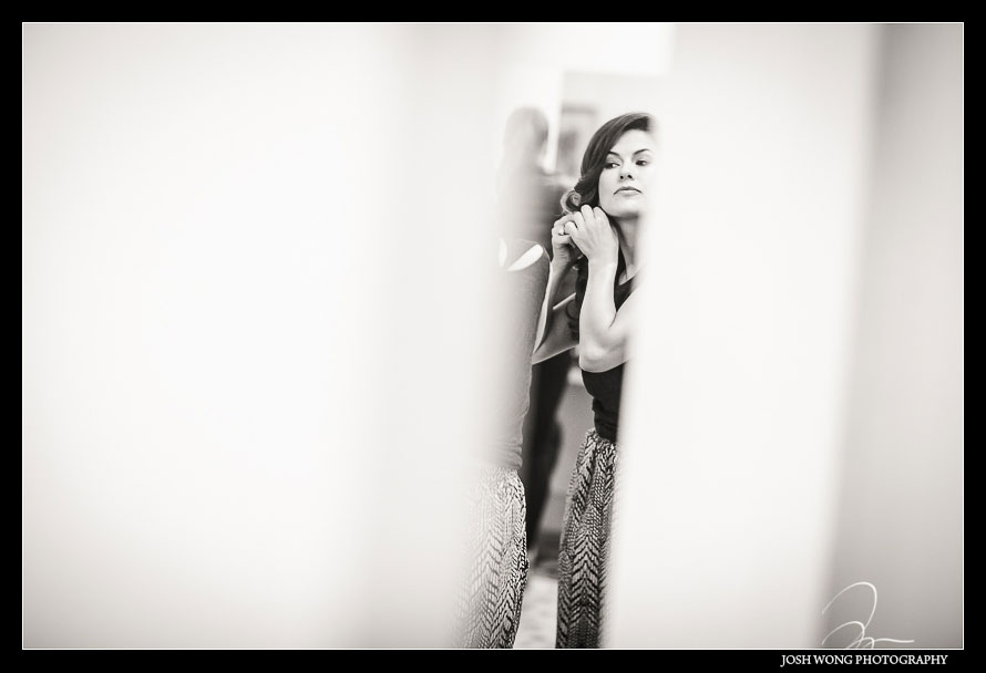 The bride getting ready at Brandywine Manor House