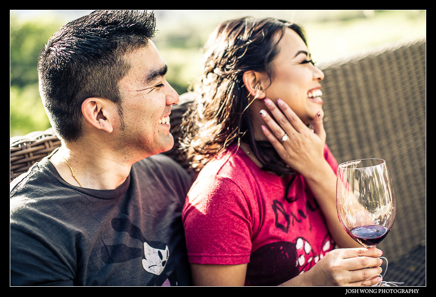 A Silverado Vineyard Winery, Napa Valley, CA  Engagement Photo Session with Josh Wong Photography