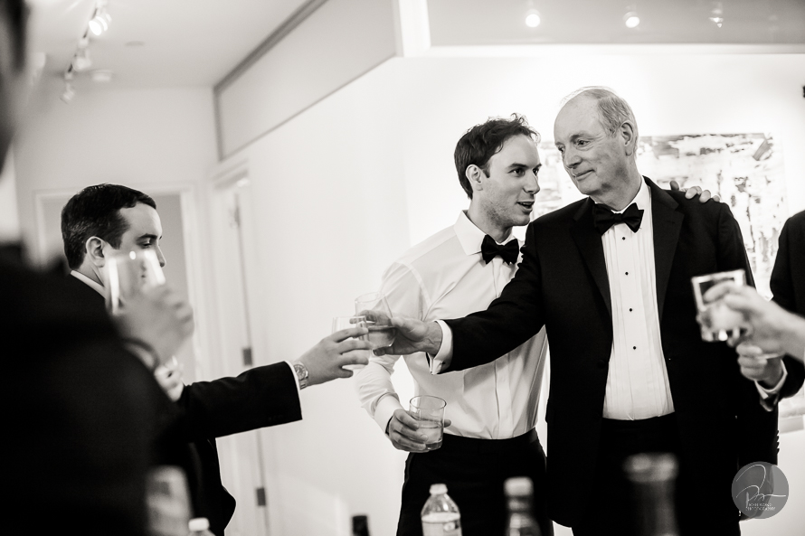 The Groom has a moment with his father.