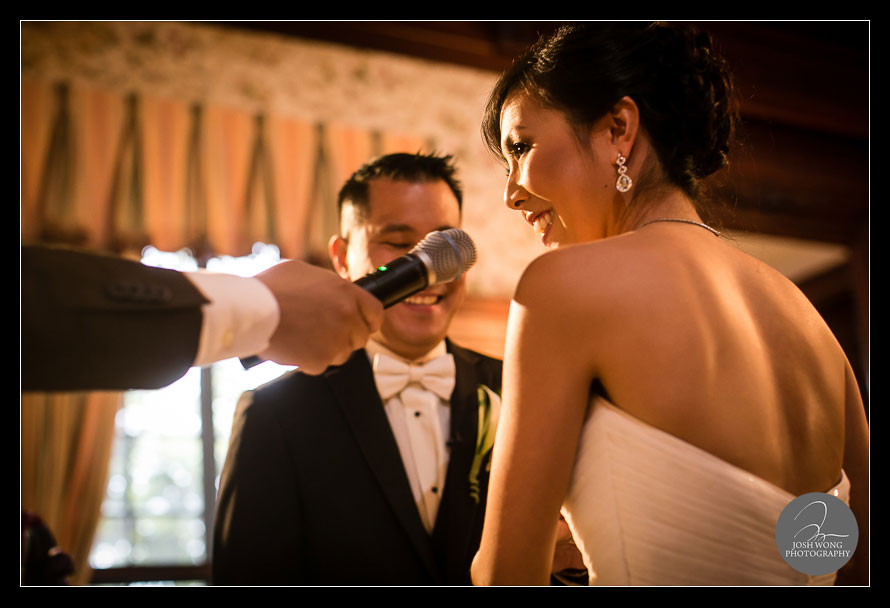 The Ceremony. A Bourne Mansion Mansion in Oakdale, NY by Long Island wedding photographer Josh Wong Photography