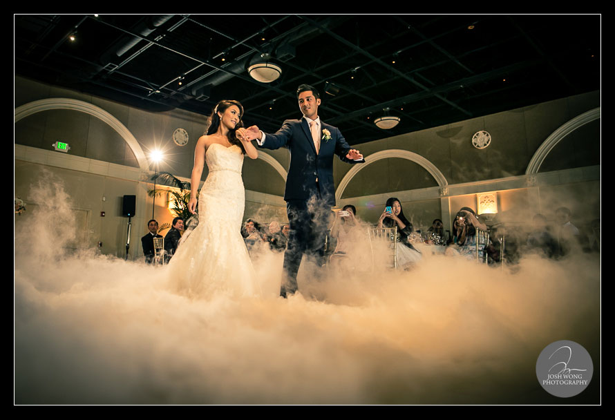 smoke machine first dance. Wedding Inspo.