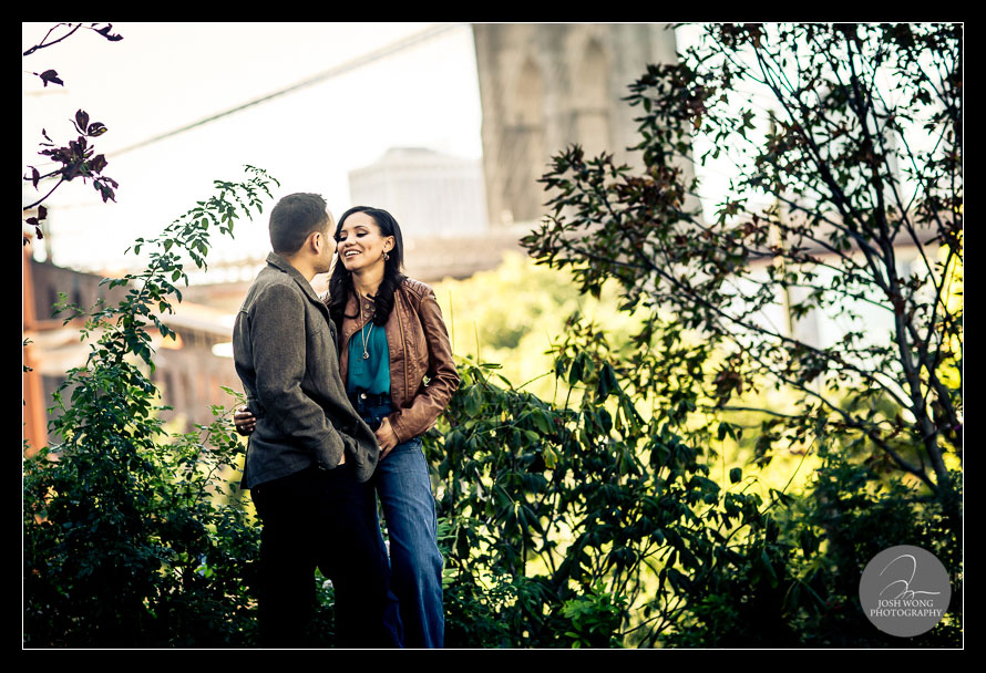 Best engagement photos around DUMBO and the Brooklyn Bridge