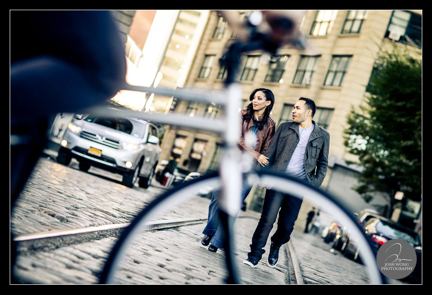 Favorite engagement photos around DUMBO and the Brooklyn Bridge
