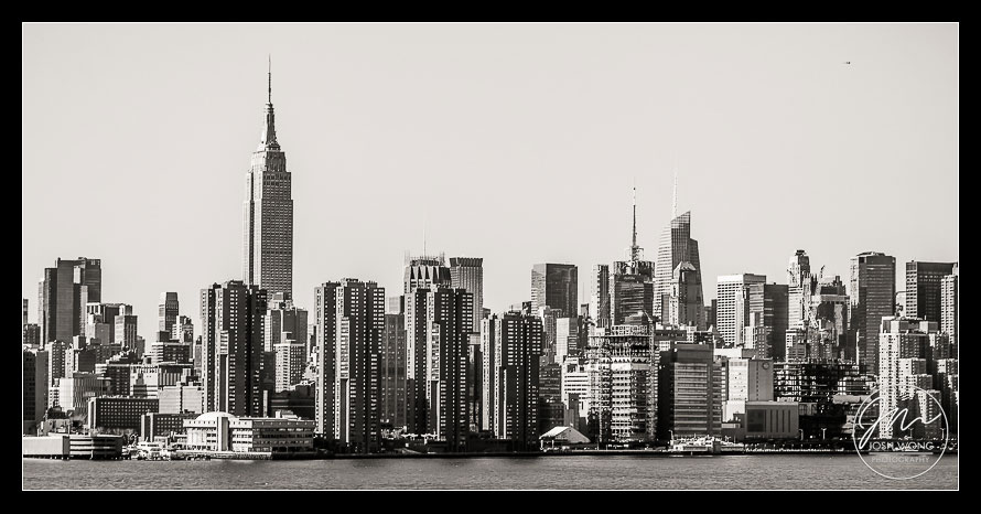 New York City Skyline view from the Wythe Hotel Bridal Suite.