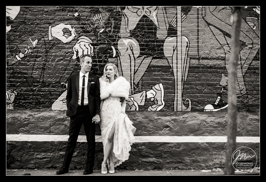 A Wythe Hotel Wedding. Pictures by Brooklyn Wedding Photographer Josh Wong Photography