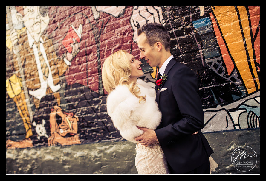 A Wythe Hotel Wedding. Pictures by Brooklyn Wedding Photographer Josh Wong Photography