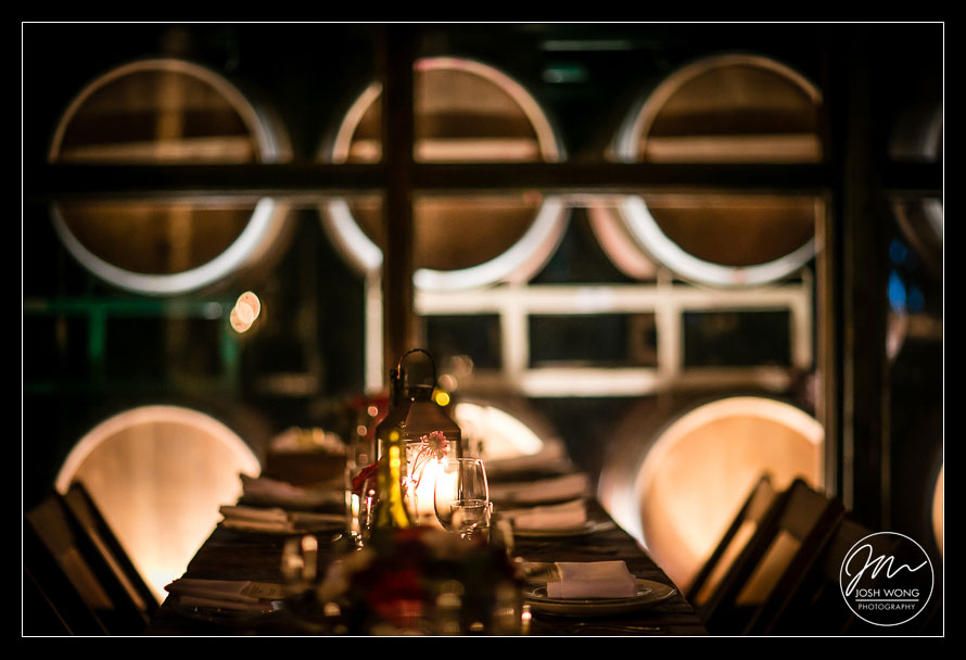 A Brooklyn Winery Wedding. Pictures by Brooklyn Wedding Photographer Josh Wong Photography