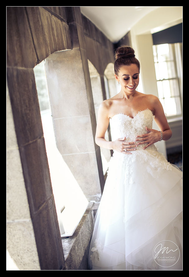 Wedding dress by Monique Lhuillier. Wedding photos by Best Wedding Photographers Josh Wong Photography