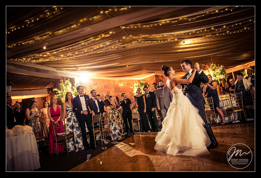 The first dance at Abigail Kirsch at Tappan Hill Mansion, Tarrytown NY. Wedding pictures by Top New York Wedding Photographer Josh Wong Photography