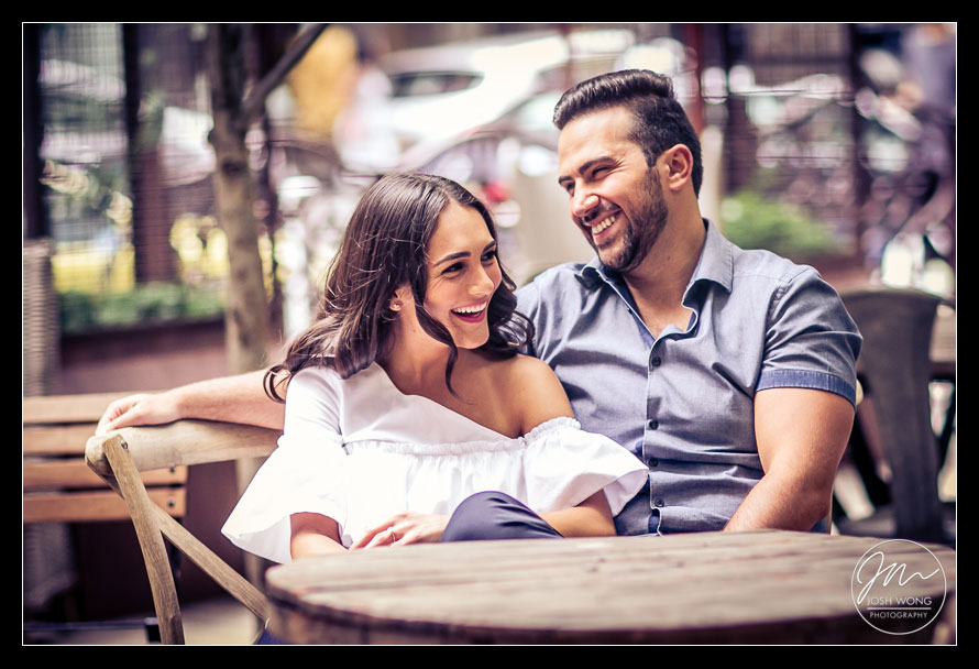 NYC Engagement at the NOMO SOHO Hotel, The Love Wall and Balthazar - Engagement pictures by Josh Wong Photography