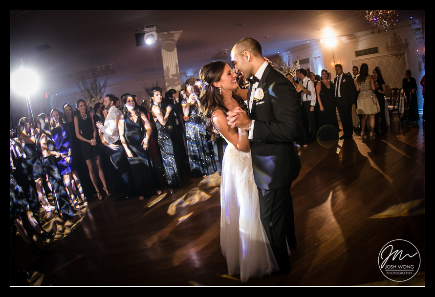 The first dance at the Royalton Mansion Wedding. Long Island Weddings by Josh Wong Photography