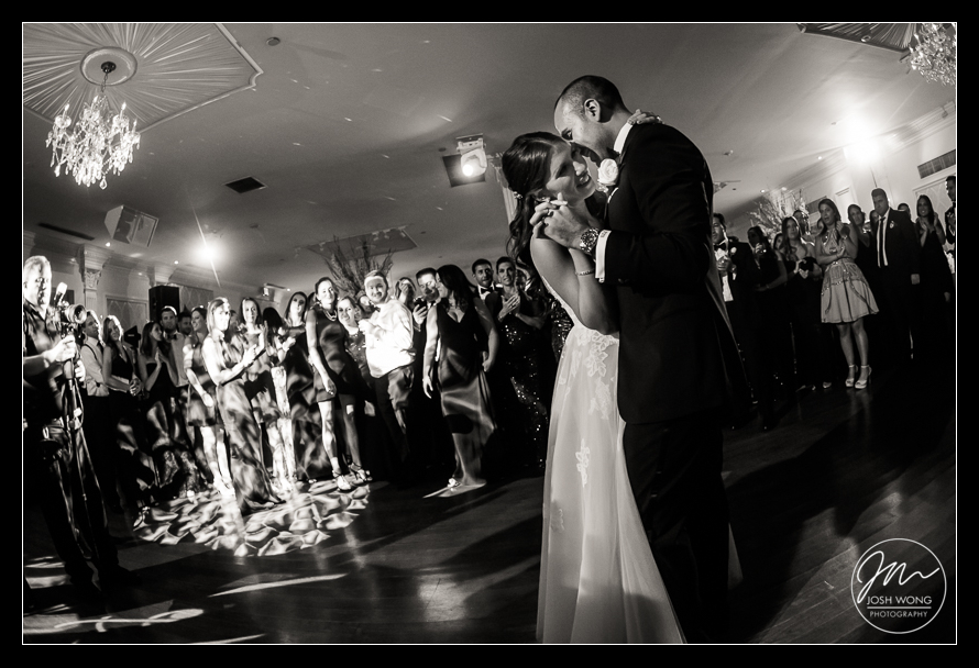 The first dance at the Royalton Mansion Wedding. Long Island Weddings by Josh Wong Photography