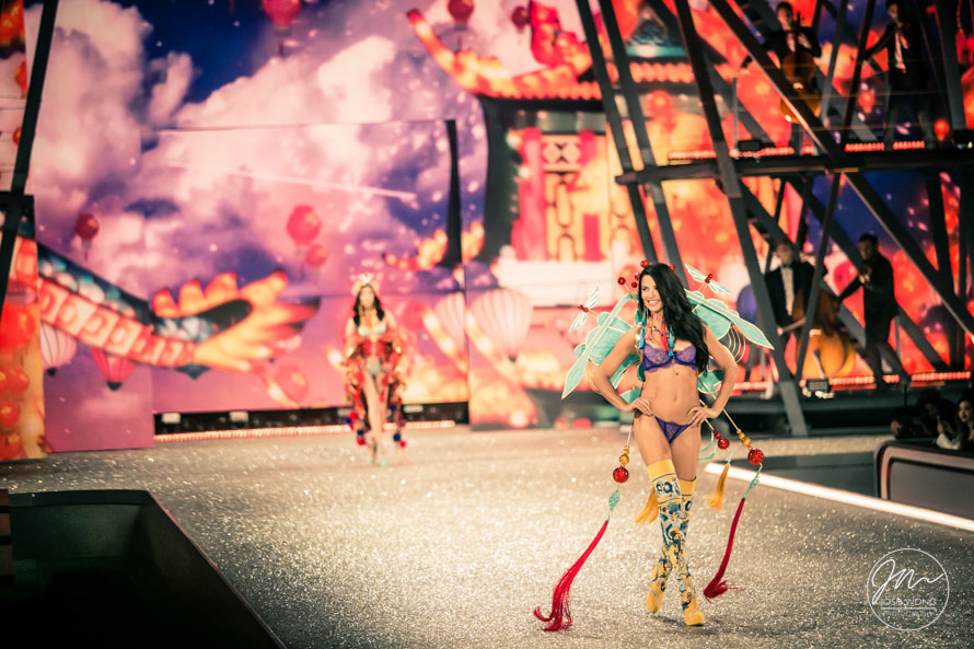 Adriana Lima walks the runway at the Victoria Secret Fashion 2016 in Paris France. Photo by Josh Wong Photography 