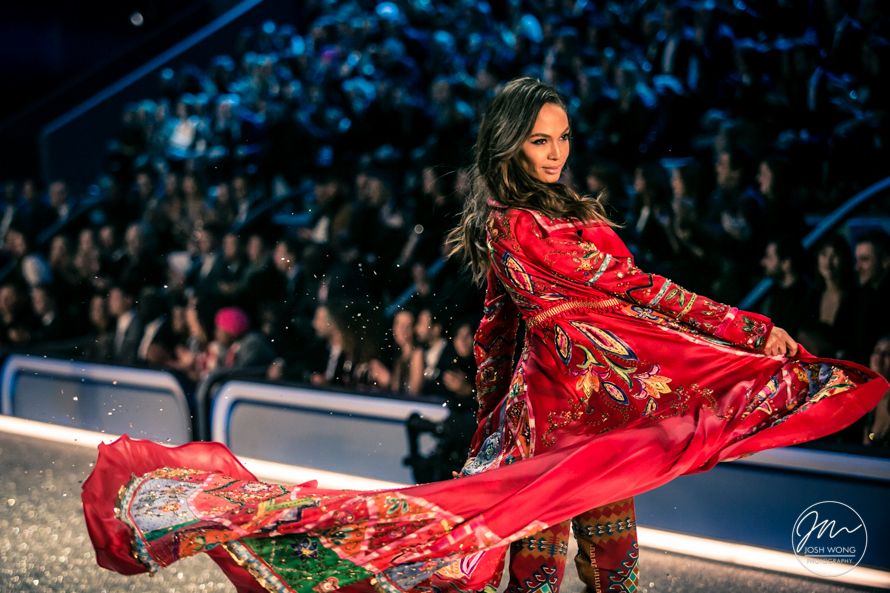 Model Joan Smalls at the Victoria Secret Fashion 2016 in Paris France. Photo by Josh Wong Photography
