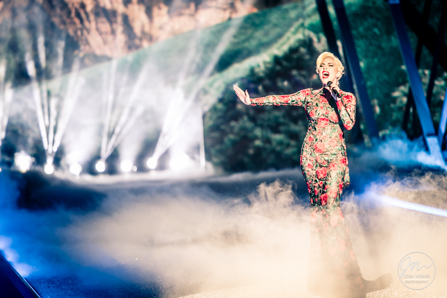 Lady Gaga performs at the Victoria Secret Fashion 2016 in Paris France. Photo by Josh Wong Photography