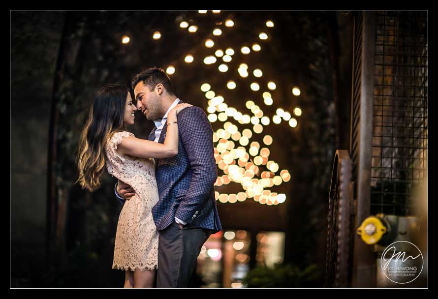 NoMo SoHo Hotel engagement pictures. Engagement pictures by NYC engagement and wedding photographer Josh Wong Photography