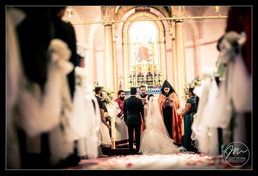 St. Vartan Cathedral wedding pictures. New York Wedding pictures by Armenian wedding photographer Josh Wong Photography