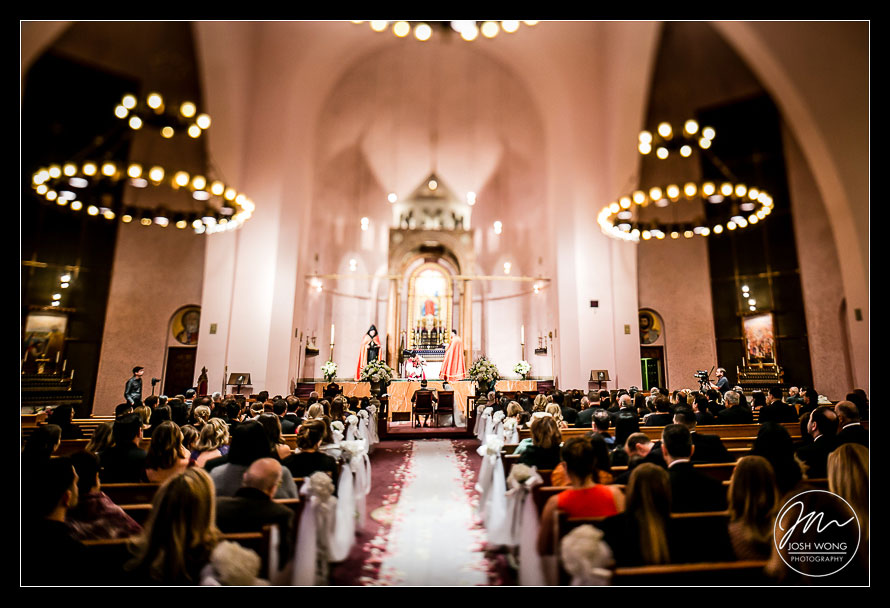 St. Vartan Cathedral wedding pictures and ceremony. New York Wedding pictures by Armenian wedding photographer Josh Wong Photography
