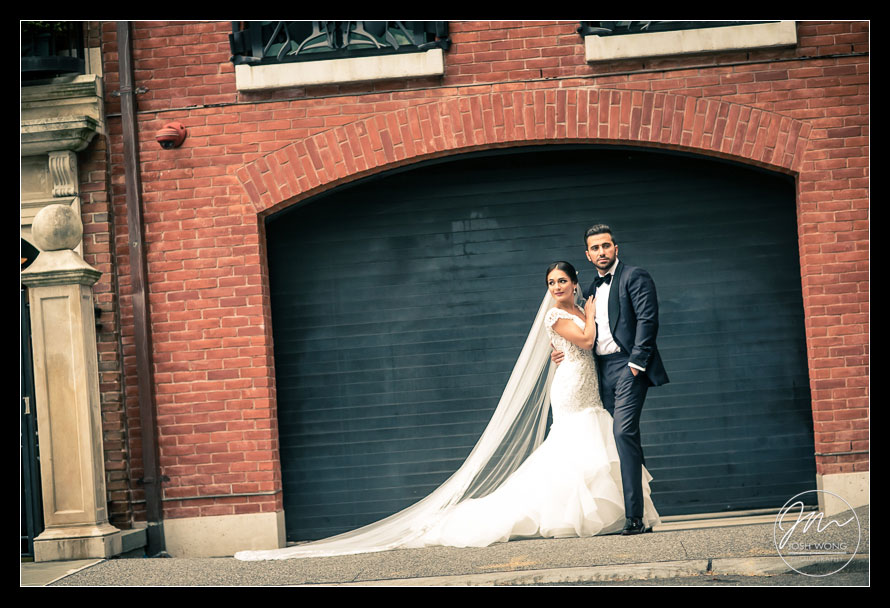 The bride and groom wedding portraits. New York Wedding pictures by Armenian wedding photographer Josh Wong Photography