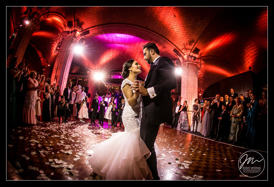 The first dance. Guastavino's New York City Wedding photos. New York Wedding pictures by Armenian wedding photographer Josh Wong Photography