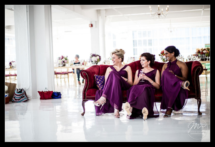 More candid bridal party moments by best NYC Wedding Photographers Josh Wong Photography - Studio 450 Wedding pictures.