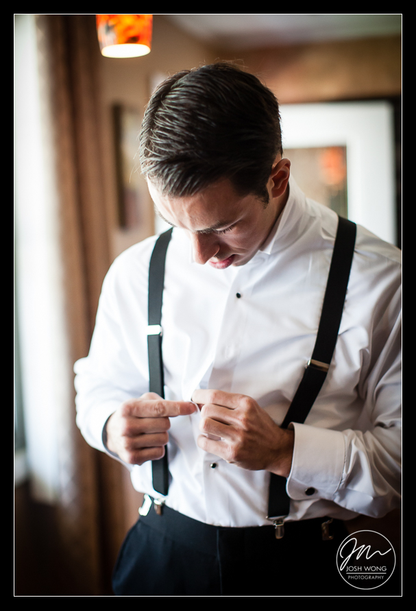 Best candid moments with the groom getting ready at his parent's home. Wedding photos by top New York wedding and fashion photographer Josh Wong Photography