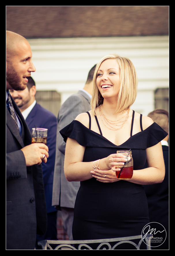 Guest mingle during the cocktail hour.  A Heritage Club at Bethpage NY wedding reception. Wedding photos by Top New York Wedding Photographers.