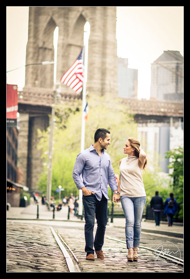 Brooklyn Bridge and Dumbo Engagement Photo Shoot by top engagement 