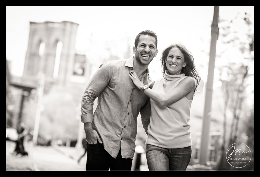 Brooklyn Bridge Dumbo Engagement Photo Shoot by Josh Wong Photography