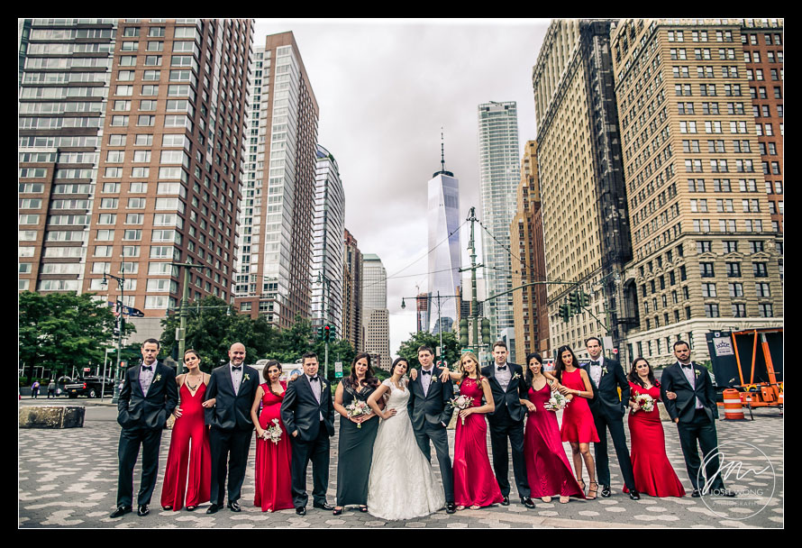 battery park wedding pictures - Josh Wong New York City Wedding Photography