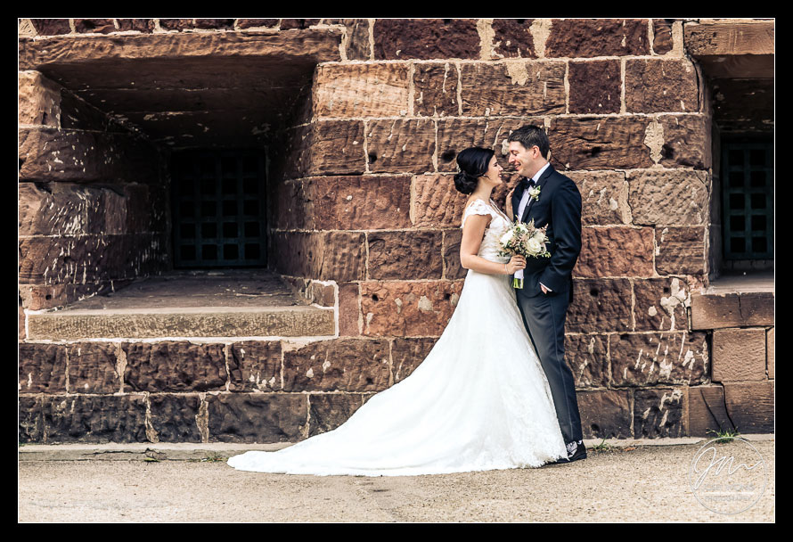 Bridal Portraits at Wagner Park in New York City